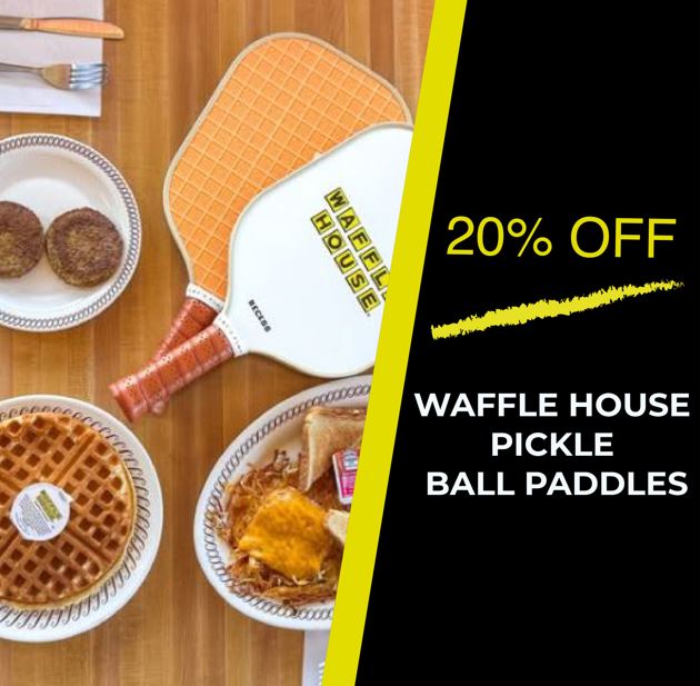 WHAT's NEW 12 WAFFLE HOUSE PICKLE BALL PADDLES