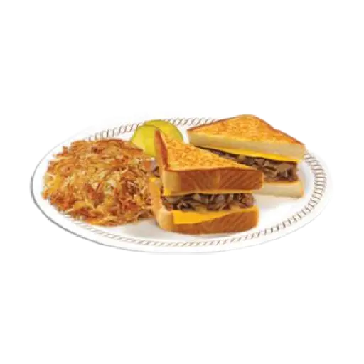 Waffle House Menu & Price 2025: Delicious choices await you! 55 TEXAS CHEESESTEAK™ MELT with HASHBROWNS